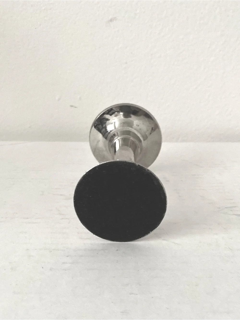 Classic Solid Pewter  4.5” Taper Candle Holder. Std Candles. Beautiful Accent.